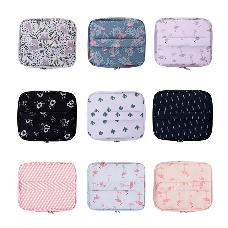 LXHYSJ العلامة التجارية فلامنغو التجميل حقيبة التجميل المنظم حقائب للزينة السفر المحمولة سعة كبيرة الماكياج حقيبة