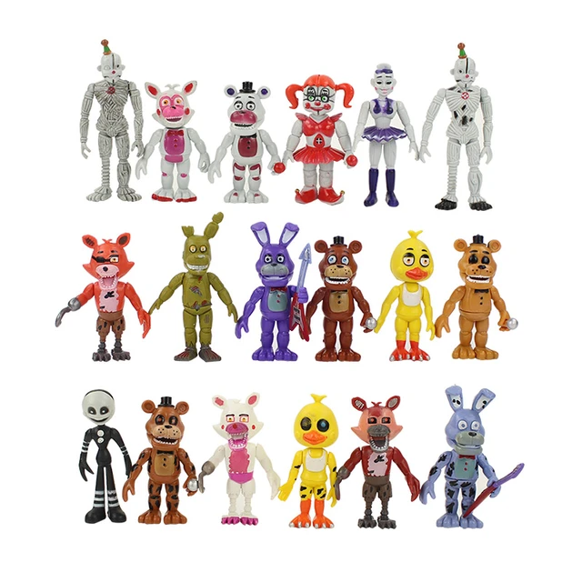 Lindo boneco Five Nights at Freddy animatronic Fnaf Nightmare Puppet 14cm