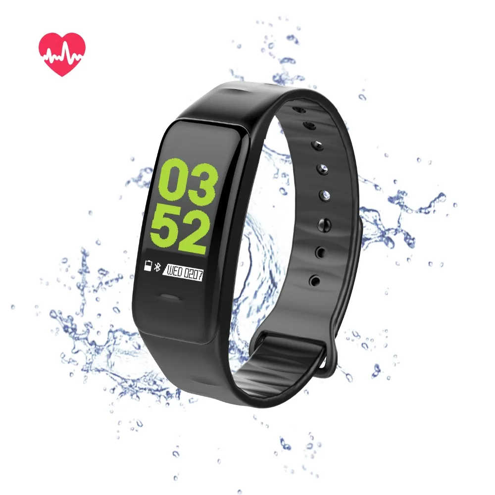 

Factory New C1plus Smart Bracelet Color Screen Heart Rate Sleep Monitor Bluetooth Step Counter Sport Watch Smart Band
