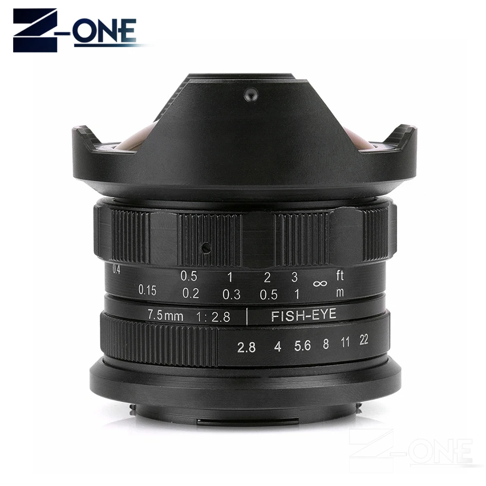 Новинка 7 5 мм F2.8 рыбий глаз ручной объектив для Olympus Panasonic Micro 4/3 M4/3 с