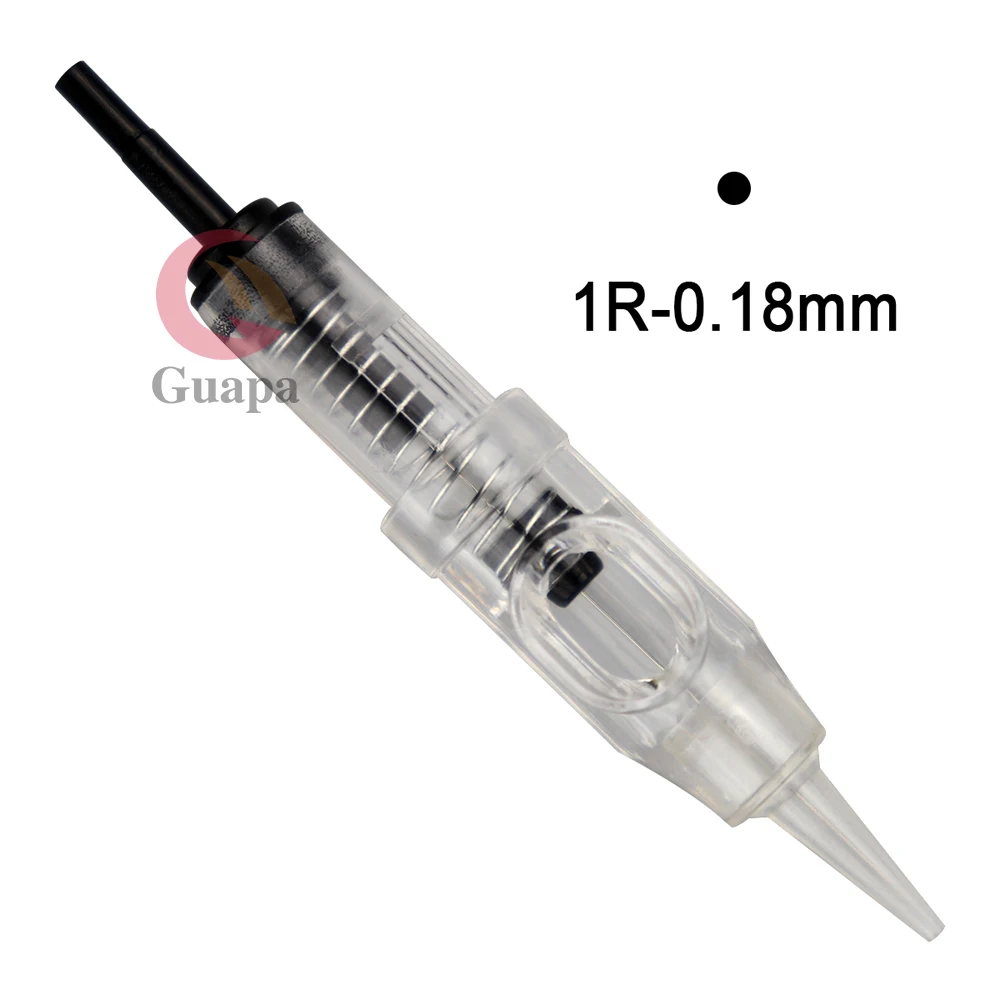 

Tattoo Needle 100pcs/lot 1RL Disposable Sterilized Permanent Makeup Cartridge Needles Tips For Eyebrow Lip Agulha Easy Click