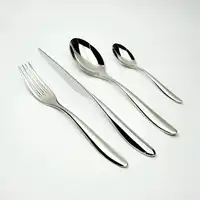Gemütliche Zone 24 stücke Besteck Set Silber Abendessen Set Klassische Restaurant Edelstahl Küche Hochzeit Speise Geschirr Geschirr