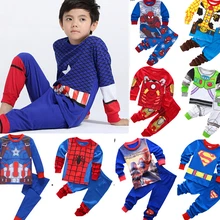 Детские пижамы детская одежда для сна с героями мультфильмов для мальчиков детская одежда для сна с человеком-пауком, пижама с героями мультфильма «История игрушек», комплект из топа и спортивных штанов