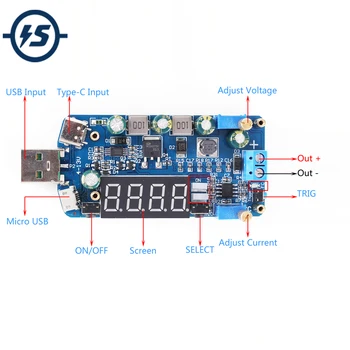 

DC-DC 15W Adjustable CC CV USB 5V to 3.3V 9V 12V 24V 30V Step Up/Down Power Supply Boost Buck Converter Module with Shell Case