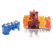 3d мультяшная палочка форма для льда Пищевая силиконовая креативная детская милая Diy домашняя модель мороженого