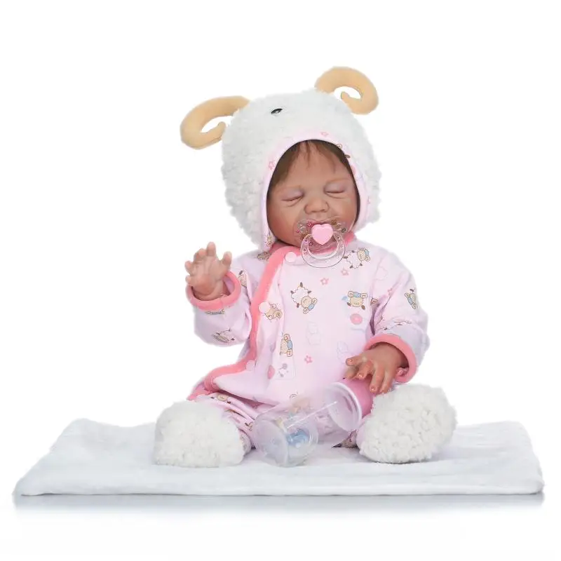 

2017 NEW wholesale reborn baby doll full vinyl body with girl gender doll gift for kids on Birthday