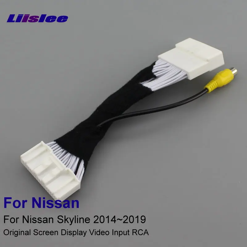 40 контактов RCA адаптер провод для Nissan Skyline HV37/HNV37/YV37/ZV37 2014 ~ 2019 камера заднего вида