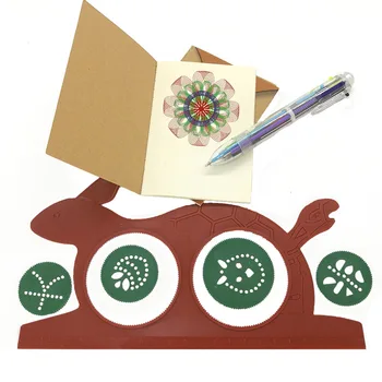 

Novelty DIY Spirograph Magic Drawing Board Tools for Kids Educational Toy(with 1Pcs 6-colour Pen and 2Pcs Book)