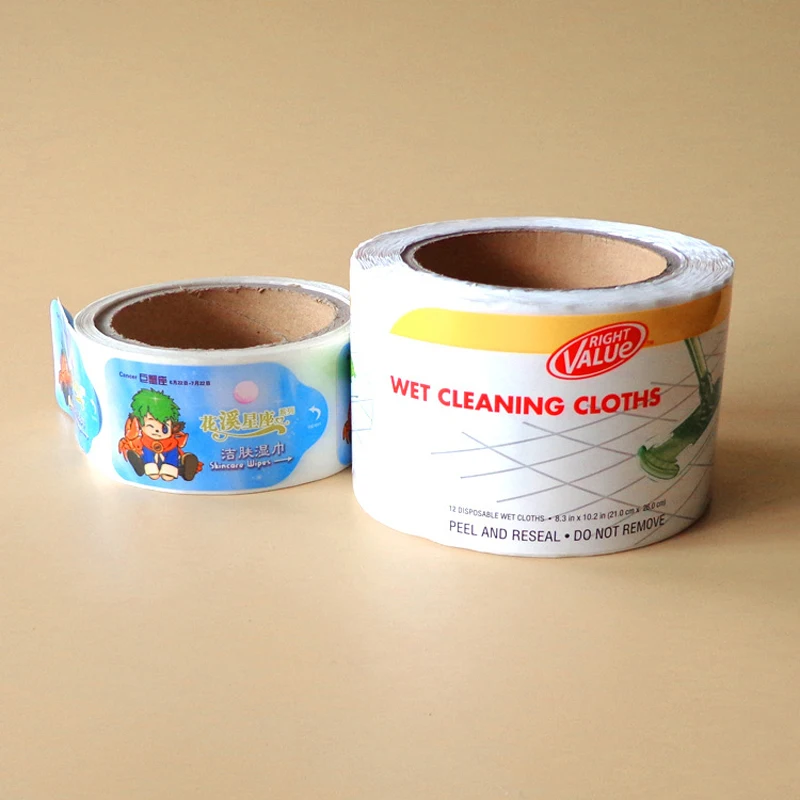 Customized wholesale custom adhesive pvc die cut label sticker