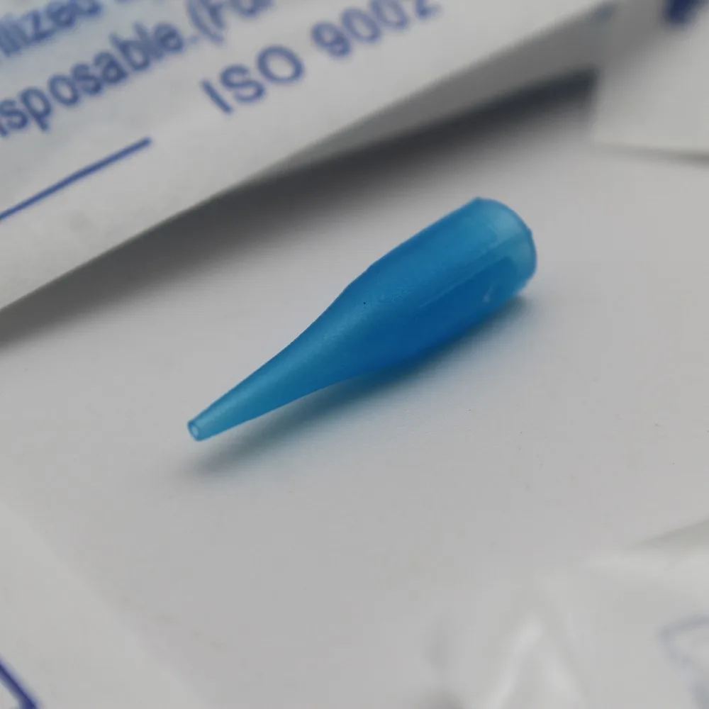 

500Pcs 1RL Individually Packed Needle Tips Disposable Permanent Makeup Needle Nozzle Caps For Eyebrow Lips Tattoo Machine