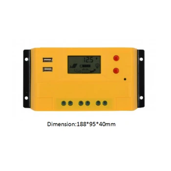

10A 20A 30A PWM LCD solar charge controller 12V 24V Auto Solar Cell Panel Regulator PV Home