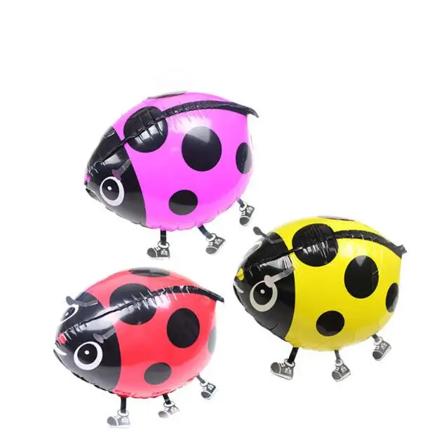

1 PCS Large Ladybug Pet Walking Animals Helium Mylar Balloons Baby Shower Kids Gift Party Decoration 3 Colour Wholesale