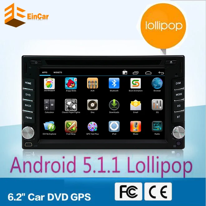 Android 5 1 Quad Core in dash 2 Din font b Car b font dvd gps