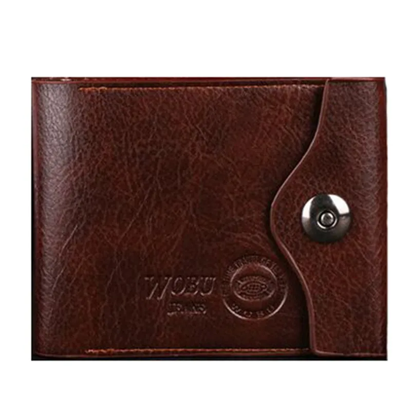  2016 Men's Faux Leather Bifold Wallet Card Holder Slim New Design Purse Gift Free Shipping 