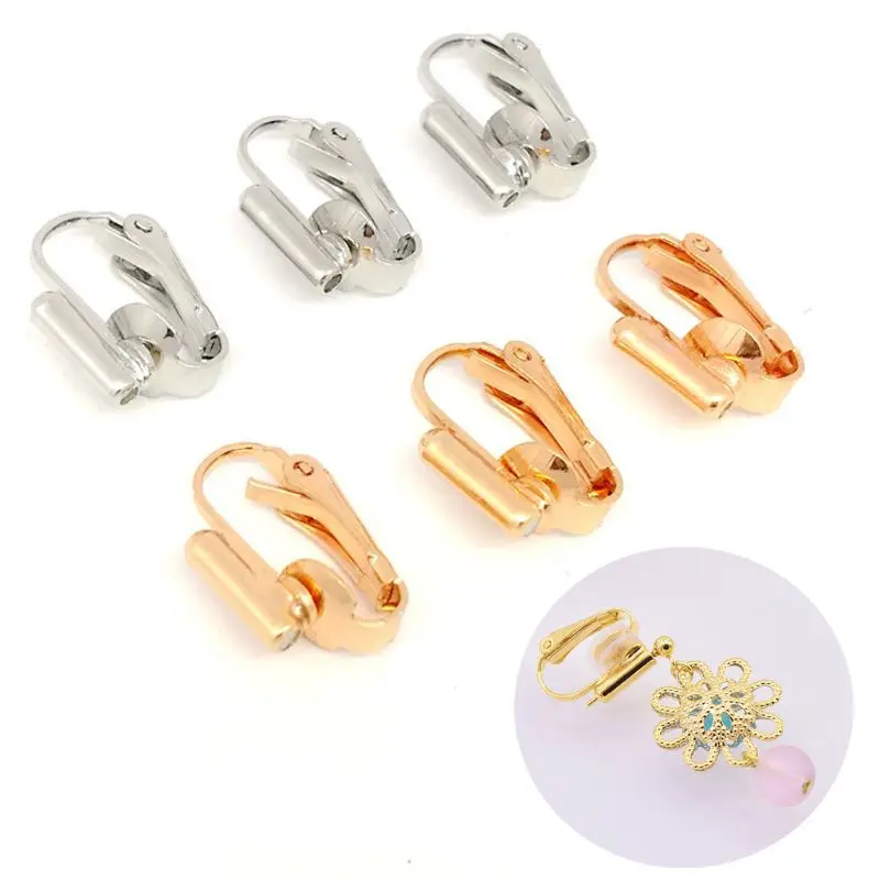 

10Pcs Earring Converters Turn Any Pierced Earrings Into Clip-On Jewelry Findings