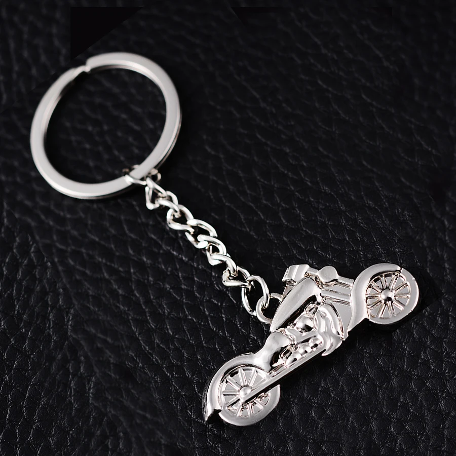 Novelty Trinket Creative Casual Motorcycle Key Chains Ring Holder Charm