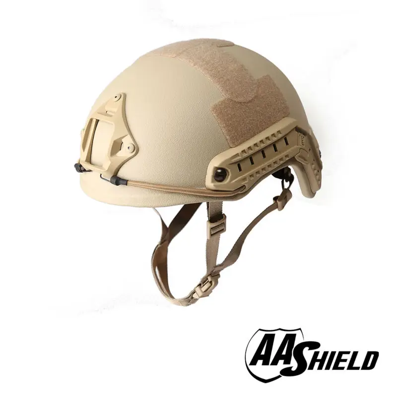 

AA Shield Ballistic ACH High Cut Tactical Helmet Bulletproof Body Armor Aramid Core Helmet Safety Helmet  NIJ IIIA 3A TAN
