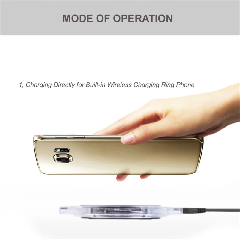Qi беспроводной зарядное устройство приемник для iPhone 7 6 6s 5 Micro Тип usb C Зарядка для samsung Xiaomi huawei 100 шт