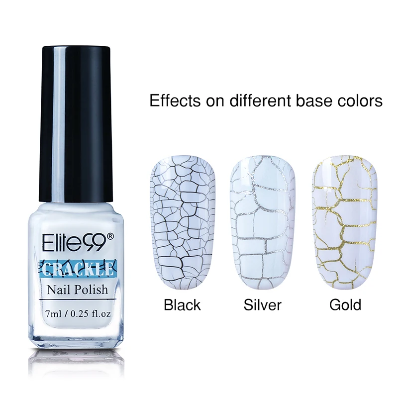 7836 Elite99 Crackle УФ гель лак для ногтей Цвет Vernis Полупостоянный Гель-лак для маникюра верхний слой блеск Гибридный гвоздь Art - Цвет: 7836