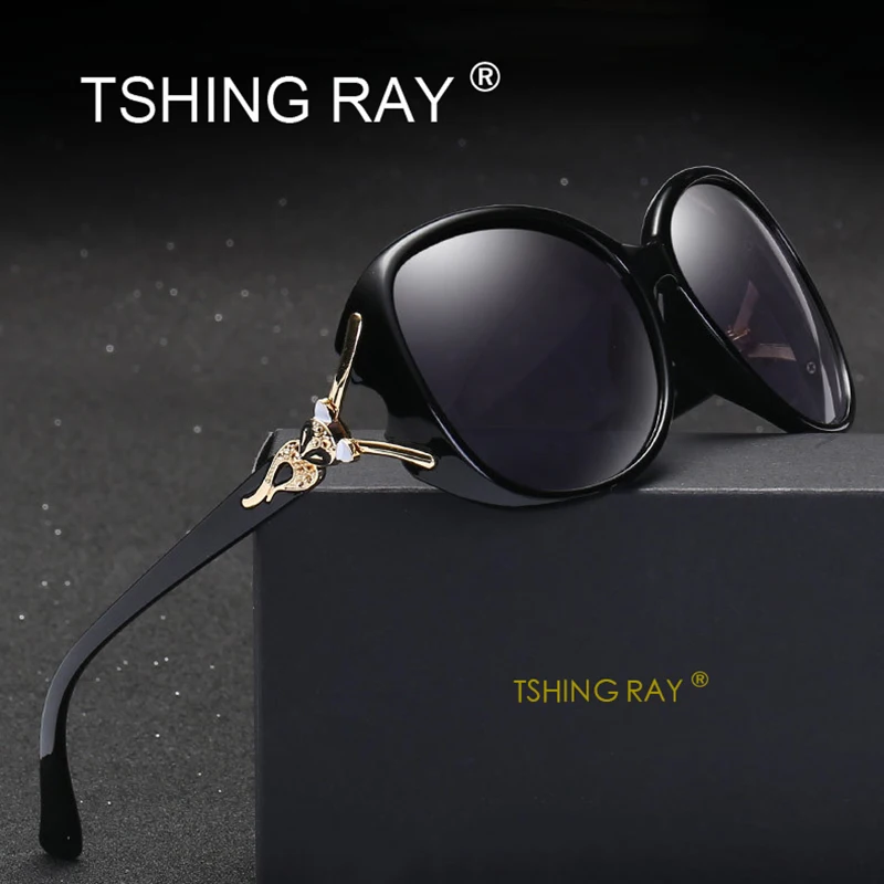 TSHING RAY Lady Luxury Brand Goggle Polarized Sunglasses Women Fashion