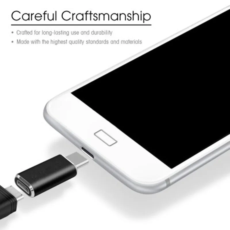 2 шт. USB-C к mi cro USB Адаптер преобразует Тип-C ввод mi cro USB зарядное устройство для Xiaomi mi 5 5S huawei p10 nova zte axon 7 nubia