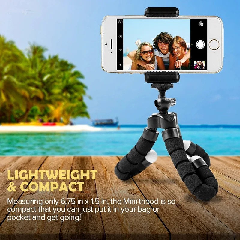 Duszake гибкий осьминог Gorillapod для телефона мини штатив iPhone Xiaomi Huawei камера Настольный