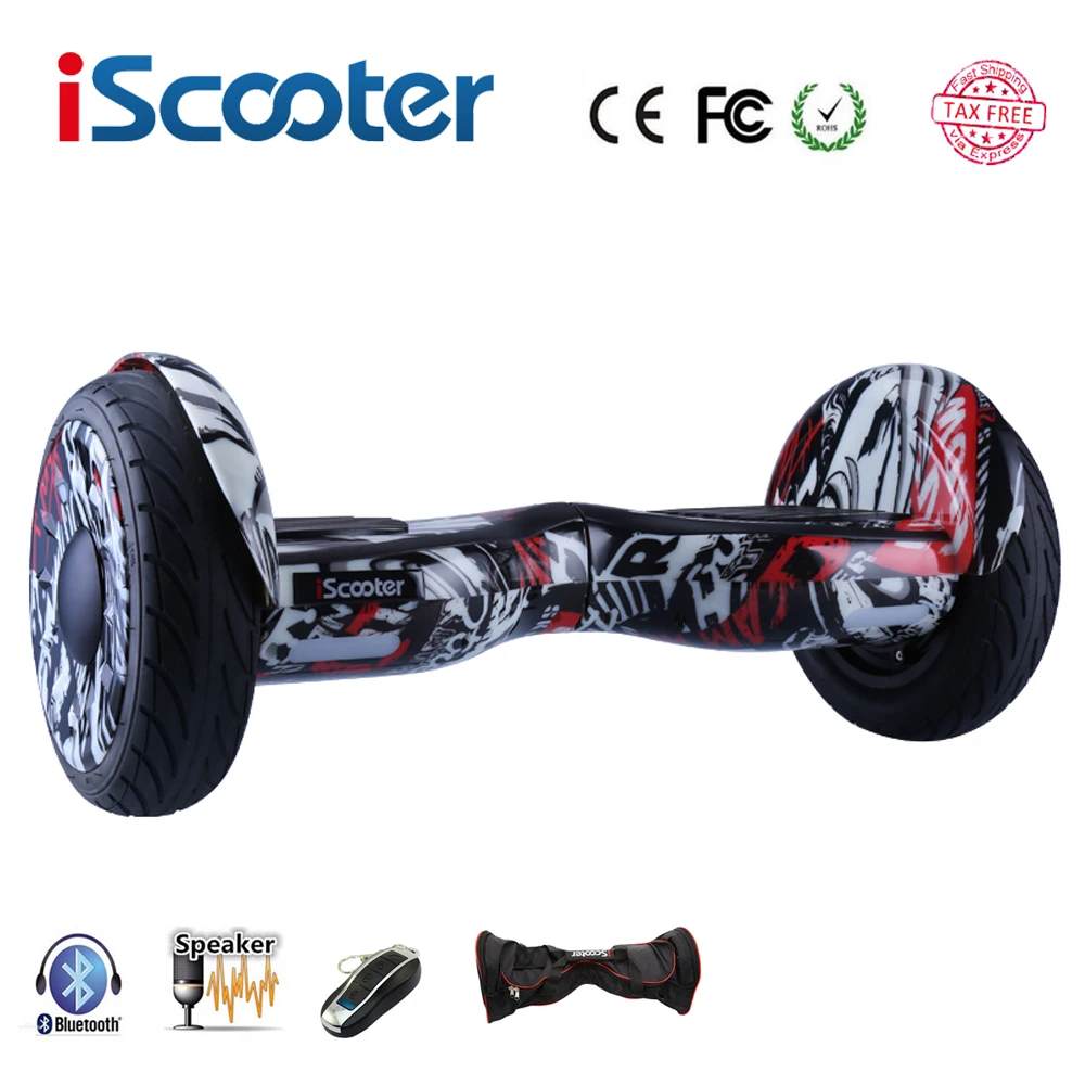 New iScooter hoverboard 10 inch two wheel smart self balancing scooter electric skateboard with Bluetooth speakers giroskuter New iScooter hoverboard 10 inch two wheel smart self balancing scooter electric skateboard with Bluetooth speakers giroskuter