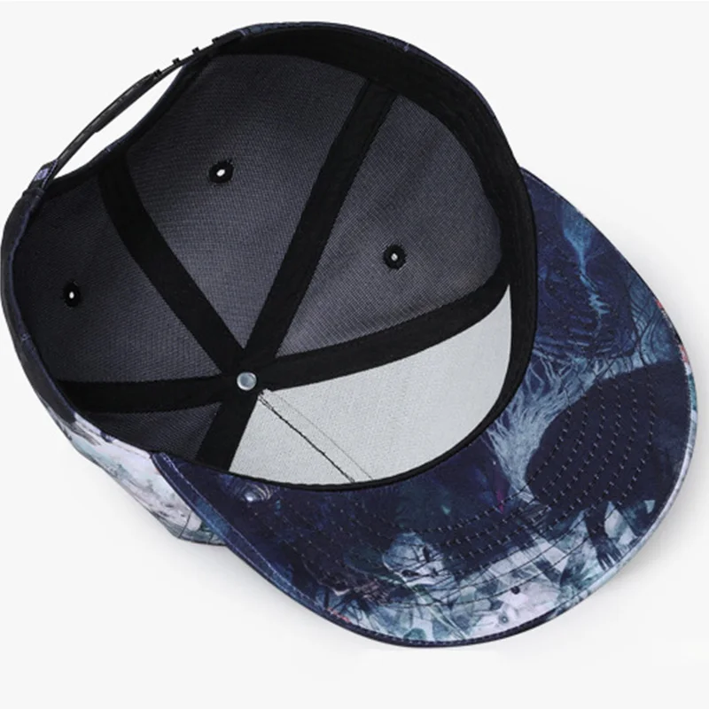 Women Men 3D Printing Baseball Cap Unisex Flat Hop Hip Snapback Caps Fashion Boys Girls Urban Personality Adjustable Hat CP0029 (5)
