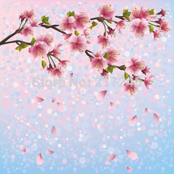 

Art Fabric Photography Backdrop Floral Custom Photo Prop backgrounds 5ftX7ft D-2359
