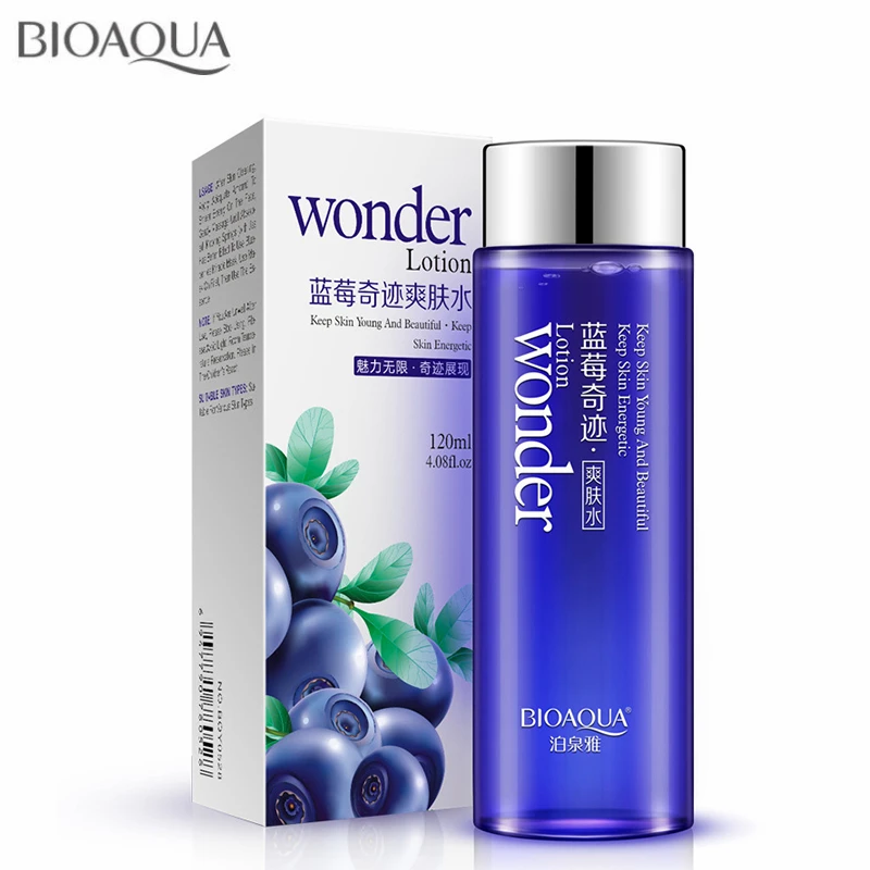 

BIOAQUA 120ml Blueberry Facial Toner Water Enriched Refreshing Nutrition Hydrating Moisturizing Whitening Tonic Liquid Face Care