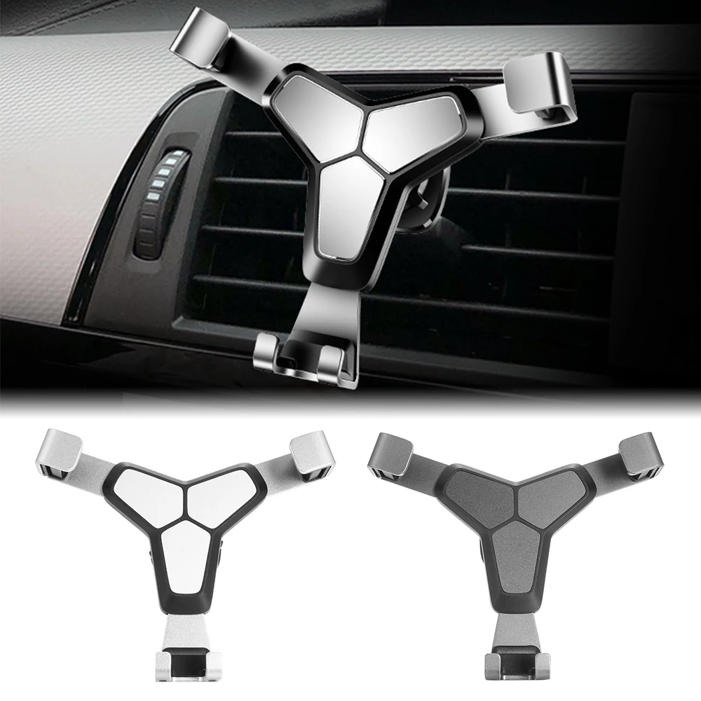 

Universal Car Phone Holder For Phone In Car Air Vent Mount Stand No Magnetic Mobile Holder For iPhone Smartphone Gravity Bracket
