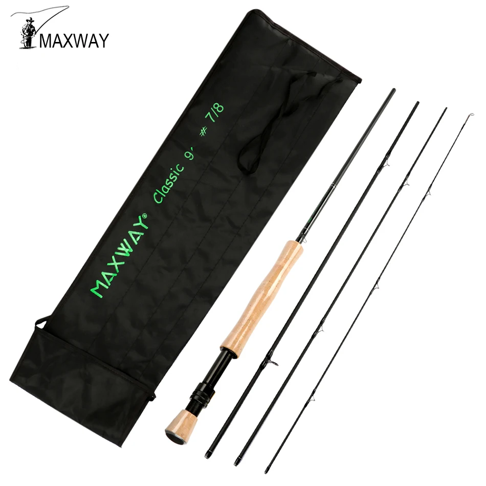 Maxway Starter Fly Fishing Rod 2.1M 2.7M 30T Carbon Fiber Fishing Rod