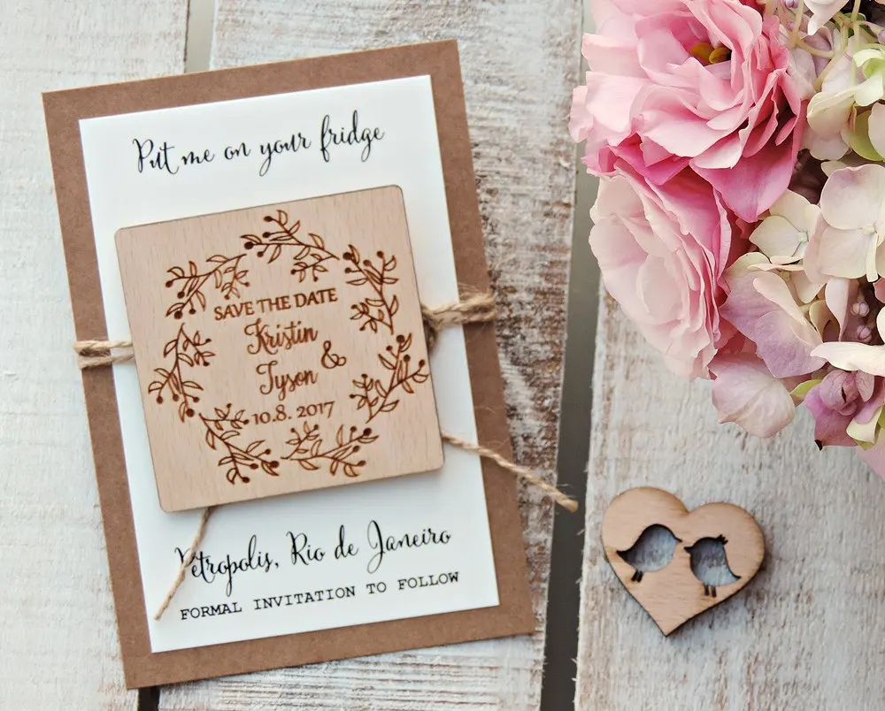 

Floral Save The Date, Wreath Save The Date, Modern Save The Date