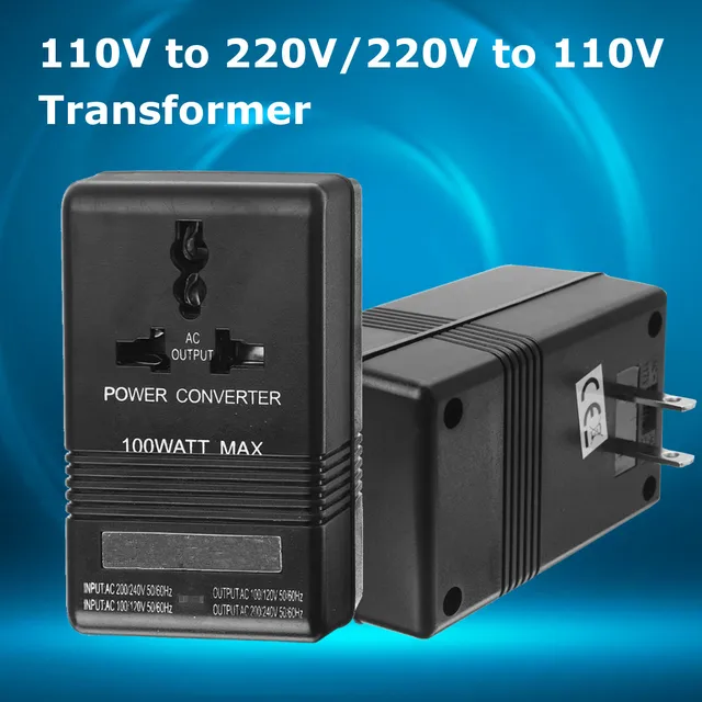 2 Mode 100W AC 110V to 220V 220V to 110V Professional Converter