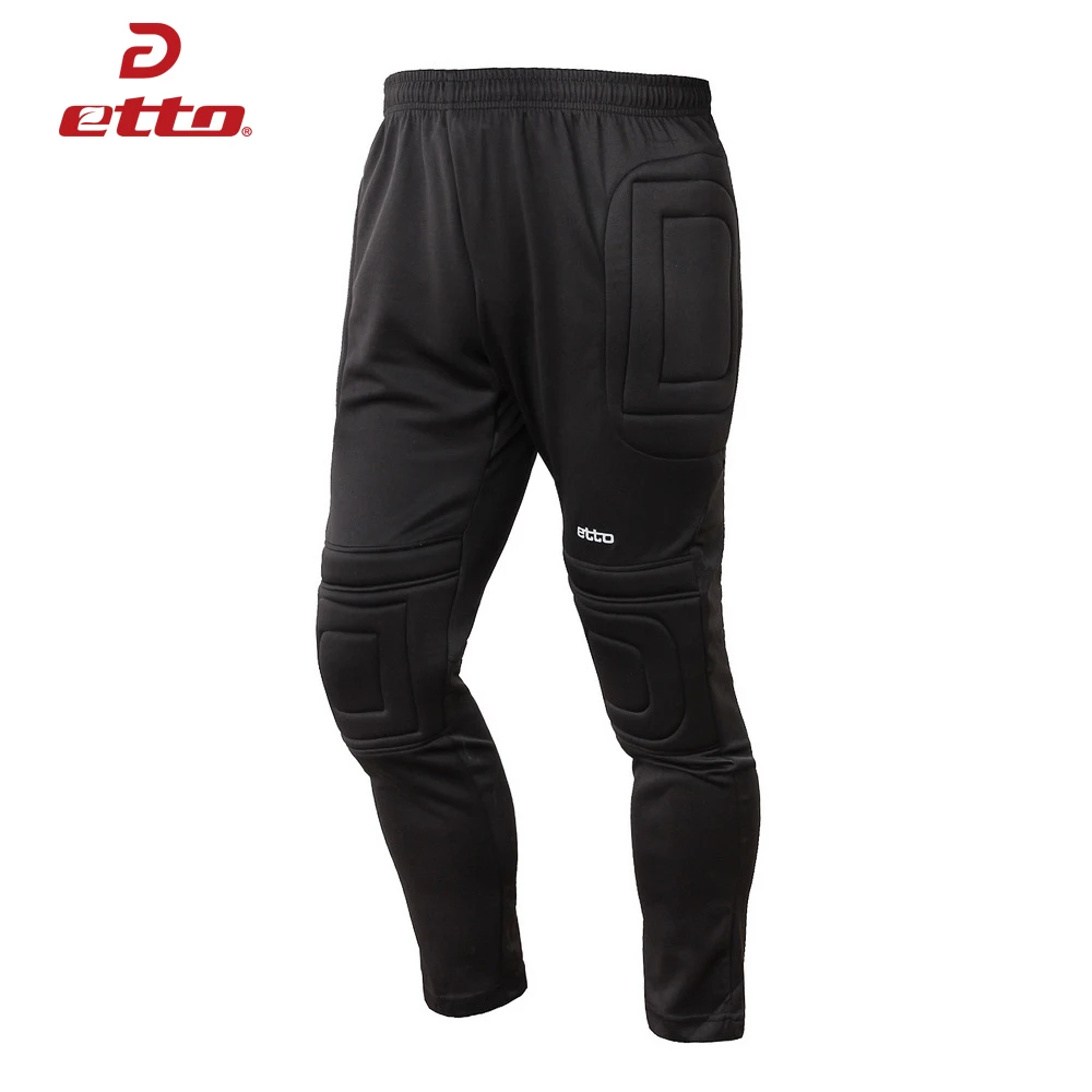 

Etto Professional Football Goalkeeper Pants Thickened Sponge Filler Soccer Training Pants Goalie Trousers Men Women S~5XL HUC011