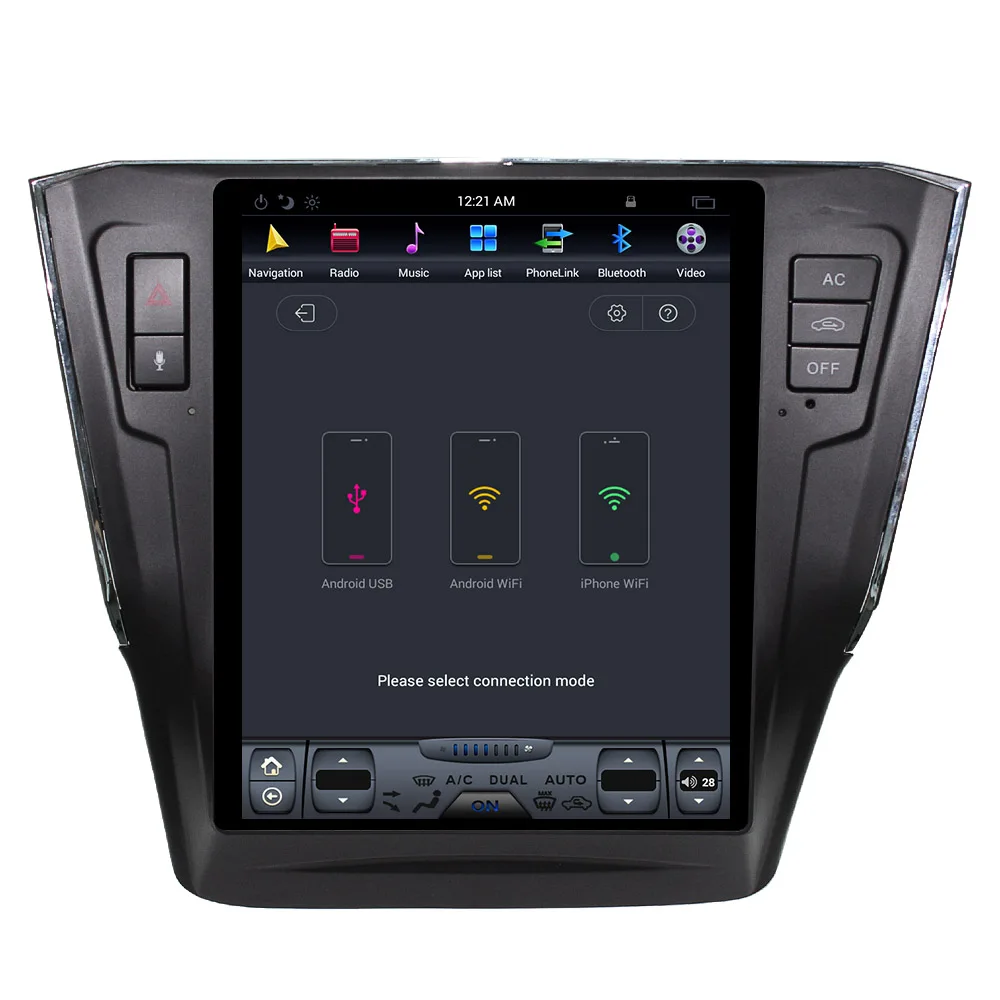 Sale ZWNVA Tesla Style IPS Plus Screen Android 7.1 No Car DVD Player GPS Navigation For VW Passat 2015 2016 2017 2018 Radio Head Unit 3