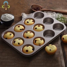 12 Cups Non -stick Cupcake Baking Tray