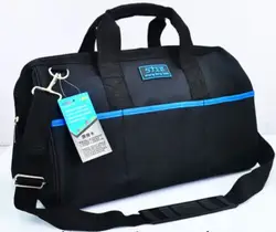17-дюймовый водонепроницаемая сумка для инструментов 600D Ткань Оксфорд Кроссбоди мешок большой Ёмкость регулируемый плечевой ремень