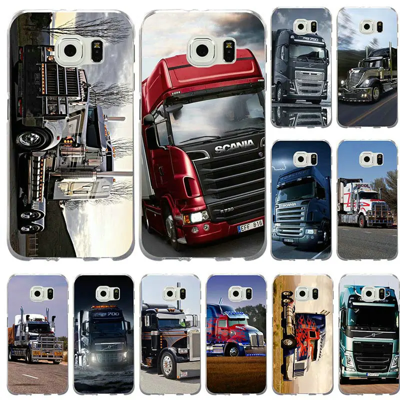 

Slim Soft TPU Cell Phone Case Cover for Samsung Galaxy Note 3 4 5 8 S3 S4 S5 Mini S6 S7 S8 S9 Edge Plus On5 On7 Hot Super Truck