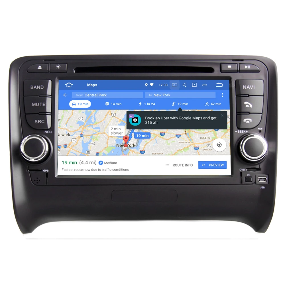Top RoverOne Android 8.0 Car Multimedia System For Audi TT TTS MK2 Radio Stereo DVD GPS Navigation Media Music Player PhoneLink 2