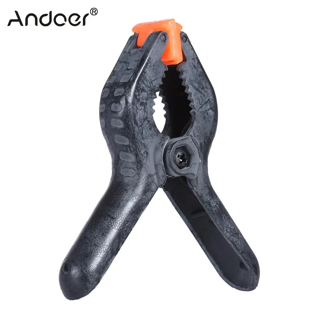 

Andoer Tight Clip Clamp Photographic Equipment Universal Use for Photography Studio Photo Paper Background Backdrop Stand Holder