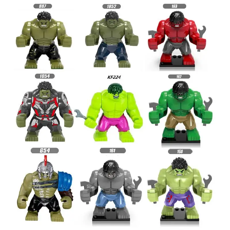 

Building Blocks Super Heroes Bricks 7CM Infinity War Avengers 3 Hulk Thanos Action Figures For Children Collection Toys Gift