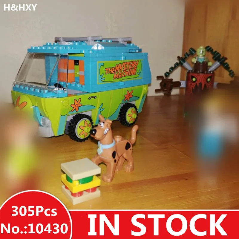 

IN STOCK H&HXY 10430 305Pcs Compatible Scooby Doo The Mystery Machine 75902 Building Block Model Educational Toys For Children