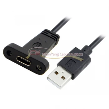 

USB-C USB 3.1 Type C Female to USB 2.0 A Male Data Cable for Macbook Tablet Mobile Phone 3ft