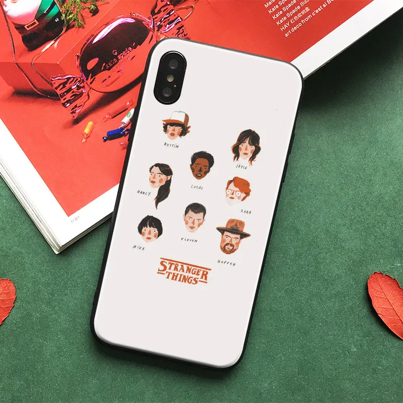 

Stranger Things Cartoon cute coque tpu soft silicone Phone Case cover Shell For Apple iPhone 5 5s Se 6 6s 7 8 Plus X XR XS MAX