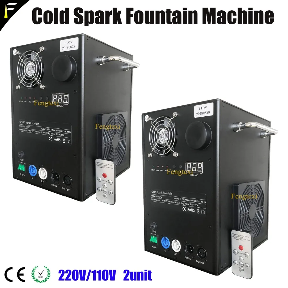 2 единицы 2CHS DMX512 электрическая искра холодного огня фонтанное устройство Sparkle Spark