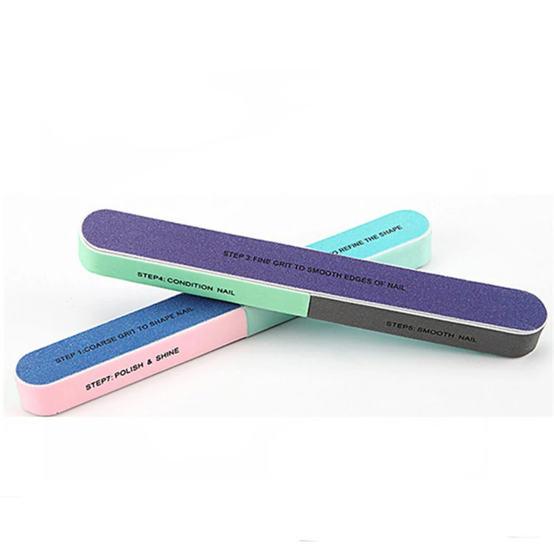 

Nail Files Dip Powder Washable Seven different degrees together Emery Board Grit Nail Buffering Files