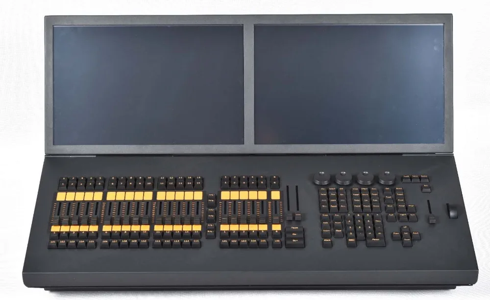 

Professional stage light controller i5 Grand ma2 moving light console black horse lighting dmx dj controller 2x19inch screen
