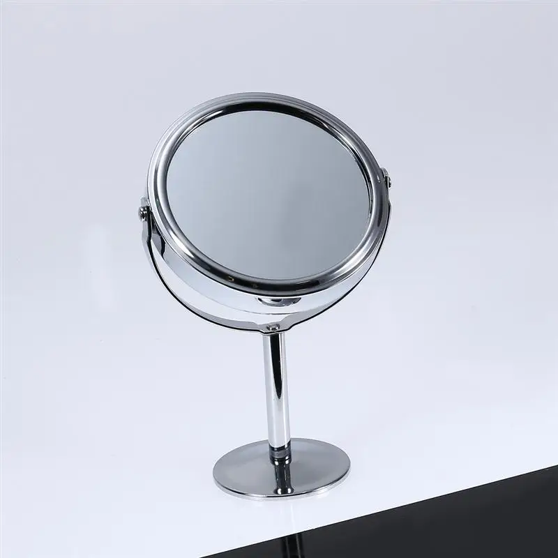 Симпатичный мультфильм стиль двухсторонний увеличительное зеркало для туалетного столика солнцезащитные очки, зеркальные круглые поворотный стол увеличительное зеркало Функция Стекло косметическое зеркало Инструменты