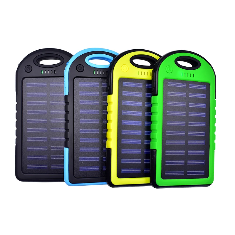 8000mAh Solar Power Bank Portable Waterproof Solar Charger Dual-USB External Battery Power Bank Full Screen LED Light Backup 8000mAh Solar Power Bank Portable Waterproof Solar Charger Dual-USB External Battery Power Bank Full Screen LED Light Backup